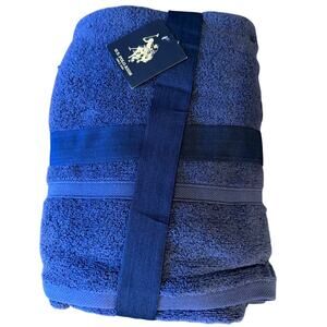 US Polo Assn Blue Bath Towels 69cm x 137cm / 27" x 54" Brand New